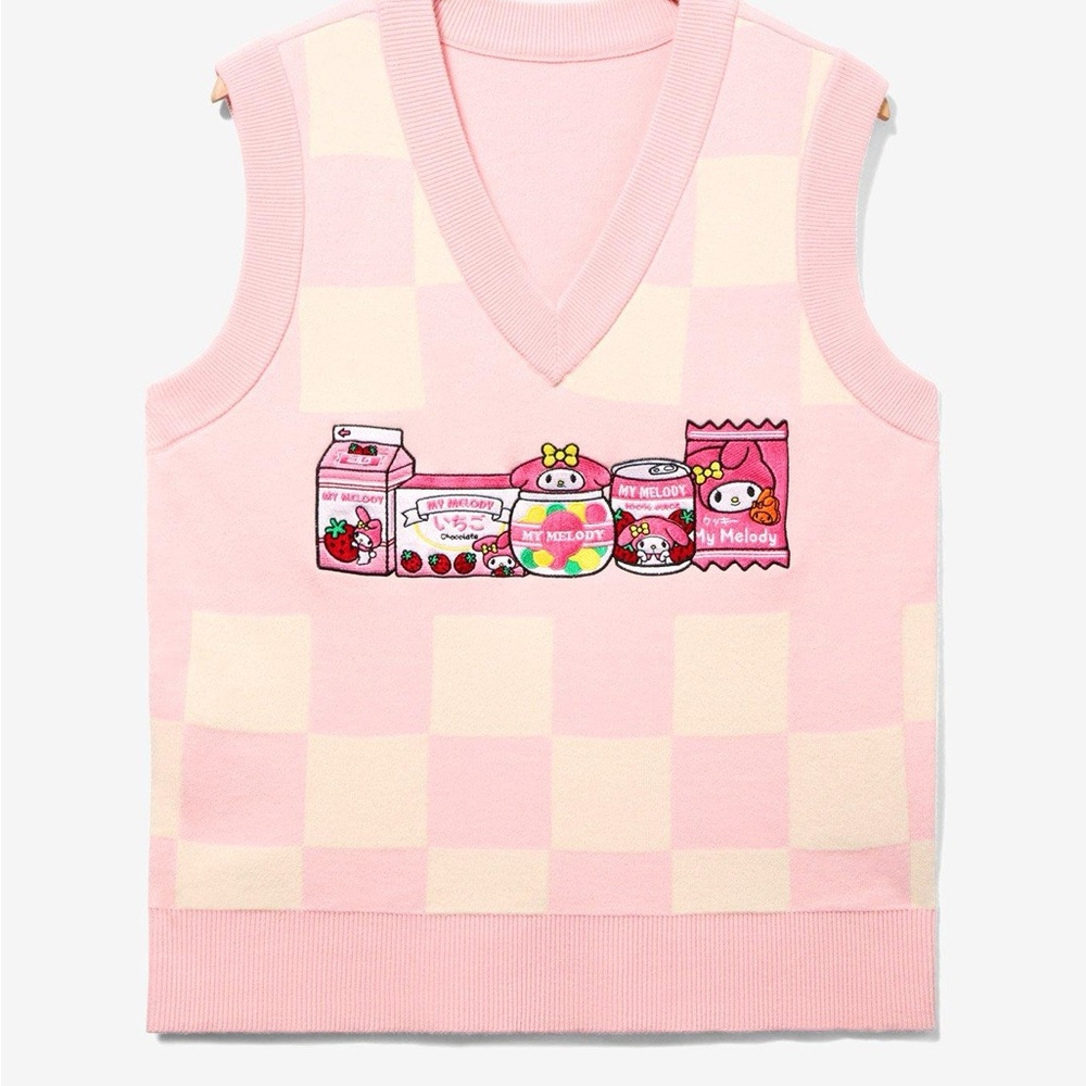 Sanrio My Melody Kawaii Mart Checker Vest — BoxLunch Exclusive
